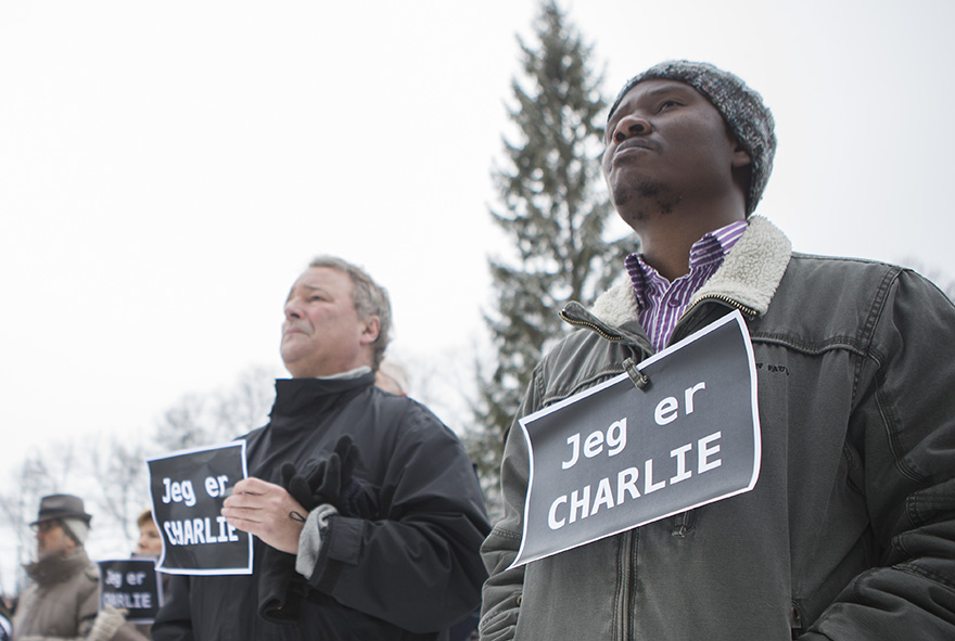 I et demokrati er likegyldigheten – det ikke å stille opp - den største, den mest snikende faren av alle, sa Ole Petter Ottersen, rektor ved UiO. (Foto: Anette Andresen)