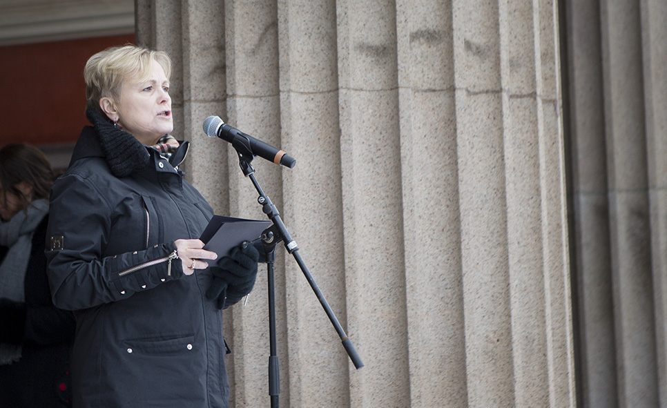 "Satiren skal ha en provoserende form. På sitt beste gjør den oss åpne for andres ulikhet og bidrar til respekt og toleranse."  - Thorhild Widvey, Kulturminister (Foto: Anette Andresen). 